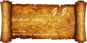 Grafel Judit névjegykártya